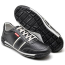 Sapatênis Casual Conforto Couro Preto - RT3004FLOPTO