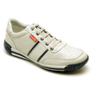 Sapatênis Casual Conforto Couro Off White - RT3004FLOGEL