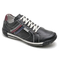 Sapatênis Casual Conforto Couro Preto - RT3007FLOPTO