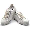 Sapatênis Casual Conforto Couro Off White - RT3009FLOGEL