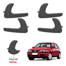 Kit 4 Maçanetas Puxador Interno Porta Gol Parati G2 G3 Metal - UN / 4