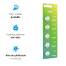 Bateria Lítio Cr2025 Elgin Cartela Com 05 Unidades