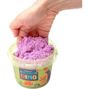 Massa Areia Roxa Dino 300g Com Acessórios Divertidos Kit Sensorial