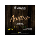 Encordoamento Giannini P/violão Aço Bronze 65/35 0.010" Geswam