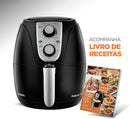 Fritadeira Sem Óleo Air Fryer Mondial AF-34 3,2L 1500W 220V Preto/Inox