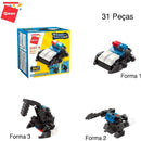 Brinquedo Para Montar Set Bombeiro E Polícia 3 Em 1 Sortido (display Com 10)