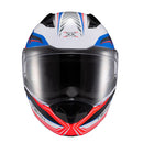 Capacete Texx Escam Kratos Nomade Branc Azu Verm Bril 60
