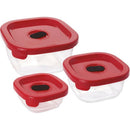 Pote Plástico Conj. 3 Potes Encaixáveis C/va Kit