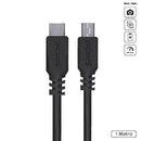 Cabo Usb Tipo-c P/ Mini Usb B 2.0 - Preto - 1 Metro - Pucmbp-1