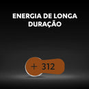 6 Baterias Auditivas 312 Duracell