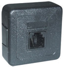 PLUG TELEFONE PINO MACHO C/ JACK AMERICANO JP-12 PRETO - PC / 10
