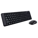 Combo Teclado E Mouse Wireless Logitech Mk220 Usb Preto Sem Fio