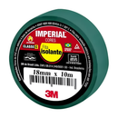 Fita Isolante 3m Imperial 18mm X 10m Verde - PC / 10
