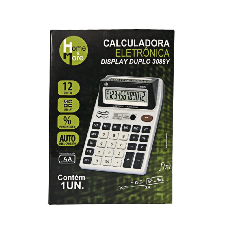 Calculadora Eletrônica Nota Falsa com Display Duplo