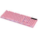 Teclado Gamer Vx Gaming Hydra Branco Abnt2 Multimídia Com Led Vermelho Sensacao Mecanica Usb 1.8m - Gth110bv