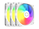 Kit 3 Fan Cooler Para Gabinete Cooler Master Mf120 Lite Argb Branco 120mm |  Mfw-b2dn-173pa-r1