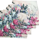 Kit 4 Guardanapos De Tecidocoelho Da Páscoa E Pássaro 40cmx40cm - UN / 4