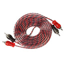Cabo 2 X 2 Rca Transparente Automotivo 5m Storm