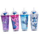 Copo Decorado Stitch Com Led E Canudo 450ml Sortido