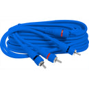 Cabo 2 + 2rca 5m Emborrachado Azul C/terra Loud