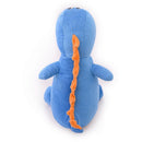 Pelúcia Listradonte Azul 34cm Com Espinhos Laranjas E Carinha Bordada