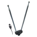 ANTENA TELESCÓPICA PARA TV DUPLA 5 ELEMENTOS CABO COAXIAL