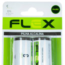 Pilha Alcalina C Cartela Com 2 Unidades Flex