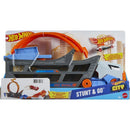 Hot Wheels Pista City Transportador De Acrobacias Com Loop E Salto Radical