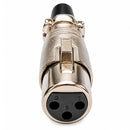 Conector Xlr Femea Linha  05 Unidades Storm