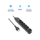 Protetor De Linha 6 Tom. 2p+t Cabo 1,5m Elgin