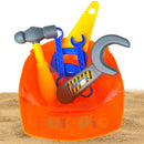 Kit Ferramentas Infantil Engenheiro Com Capacete Brinquedo