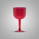 Taça Pit 500 Gin 4 Unidades 500ml Acrilico Vermelho