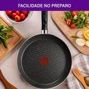 Frigideira Rochedo Robusta Grafite 24cm - CXM / 6