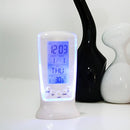 Relogio Digital De Mesa Despertador Calendario Luz Led