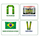 Kit Torcedor 12 Acessórios Comemoração Seleção Jogos