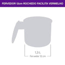 Fervedor Rochedo Facilita Vermelho 12cm - CXM / 4