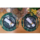 Kit 4 Capas Sousplat Trançado Verde 35cmx35cm - UN / 4
