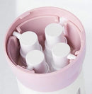 Dispenser 4 Em 1 Pote Shampoo Liquido Sabonete Cor:fucsia