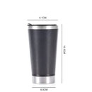 Copo Térmico Cerveja Café Aço Inox 473ml Abridor Cor:branco