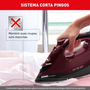 Ferro a Vapor Ultragliss com Base Durilium Airglide 1520W Vinho 220V