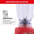 Liquidificador Arno Power Mix LQ34 700W Limpa Fácil Vermelho 127V