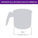 Fervedor Rochedo Facilita Vermelho 15cm - CXM / 4