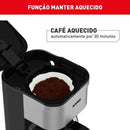 Cafeteira Elétrica Arno Preferita Inox 750ml Jarra de Vidro 220V