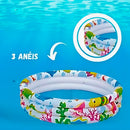 Piscina Inflável Redonda Animais Marinhos Infantil 135litros
