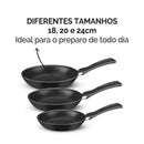 Kit de Frigideiras Rochedo Basic 18cm, 20cm e 24cm - CXM / 4