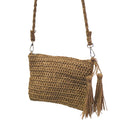 Bolsa Artesanal Lateral Transversal Casual Praia Cor:branco
