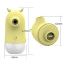 Vibrador Pulsação Língua 2 Em 1 Alce Usb Cor:amarelo