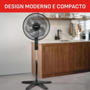 Ventilador Coluna Arno Essential 6 Pás 40cm 140W Preto/Cinza 220V VD2C