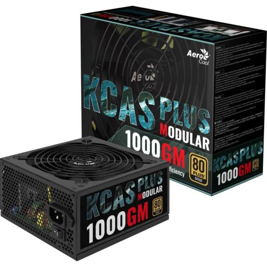 Fonte Gamer ATX Aerocool KCAS 1000GM 80 Plus Gold 1000w FULL RANGE APFC