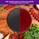 Assadeira de Pizza Rochedo Dura+ com Revestimento Antiaderente 35cm - CXM / 12